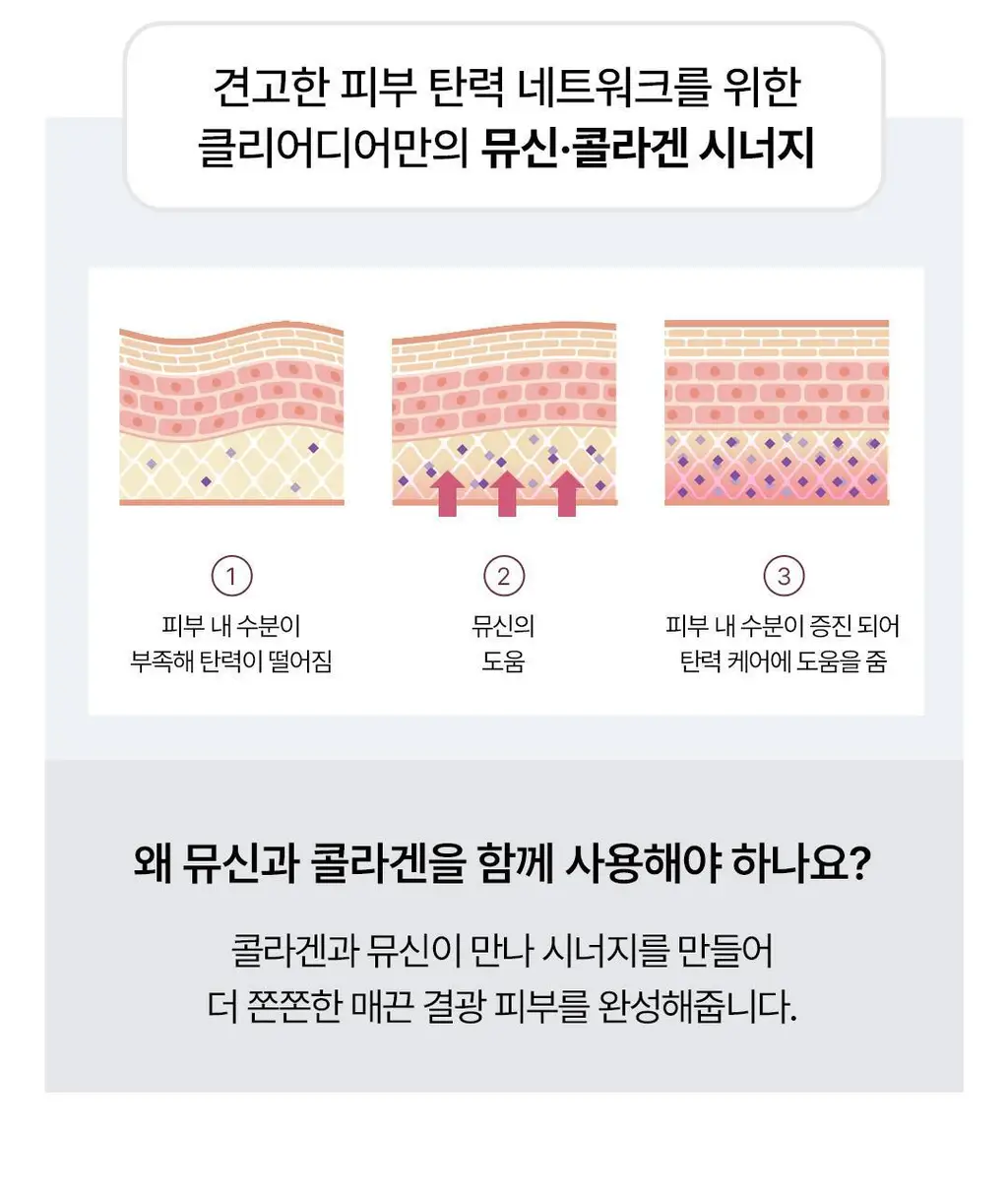 [광채탄력] 클리어디어 뮤신 콜라겐 볼류밍 크림 앰플 4ml 2개입 상세페이지 7